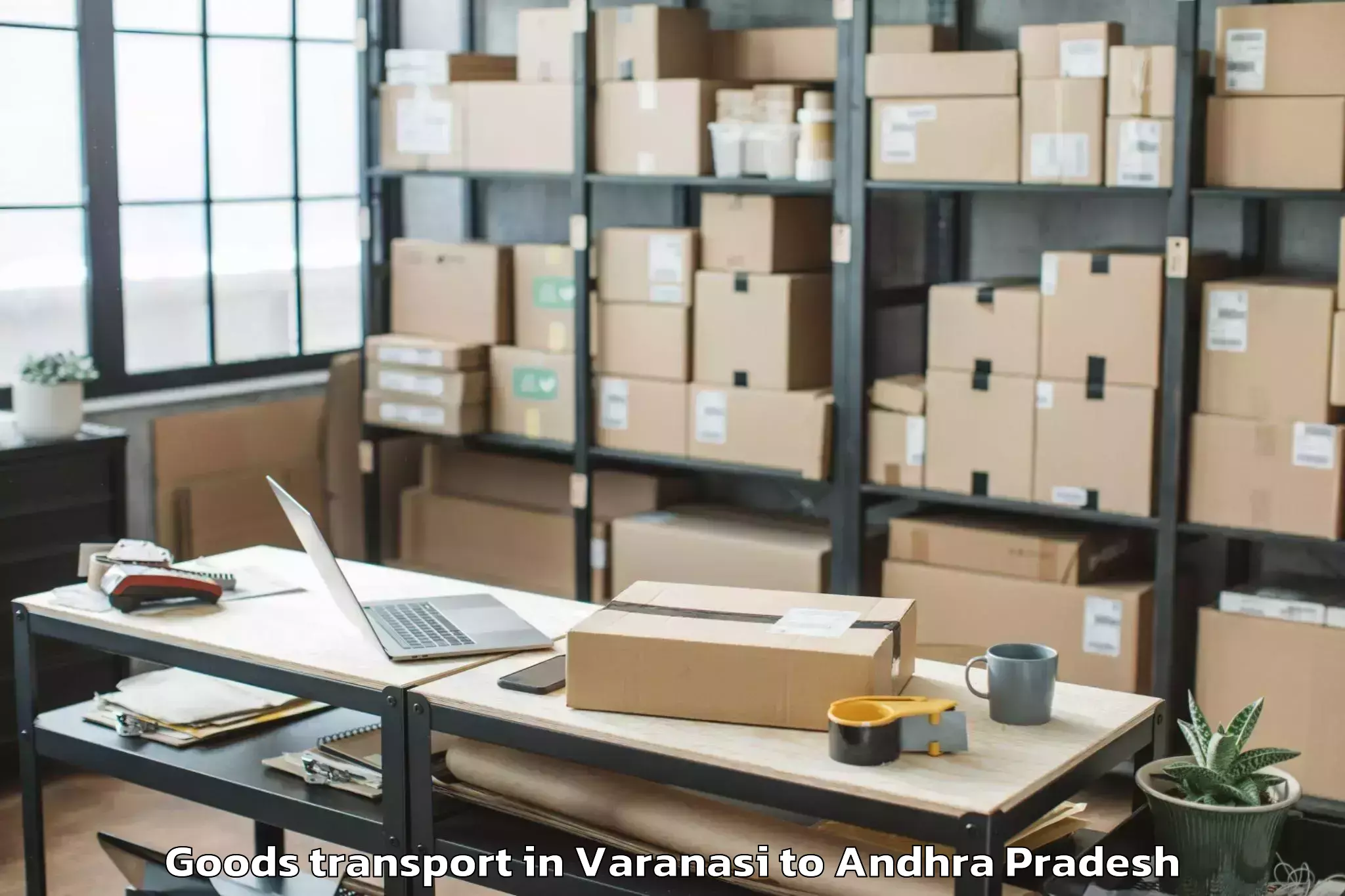 Get Varanasi to Gudivada Goods Transport